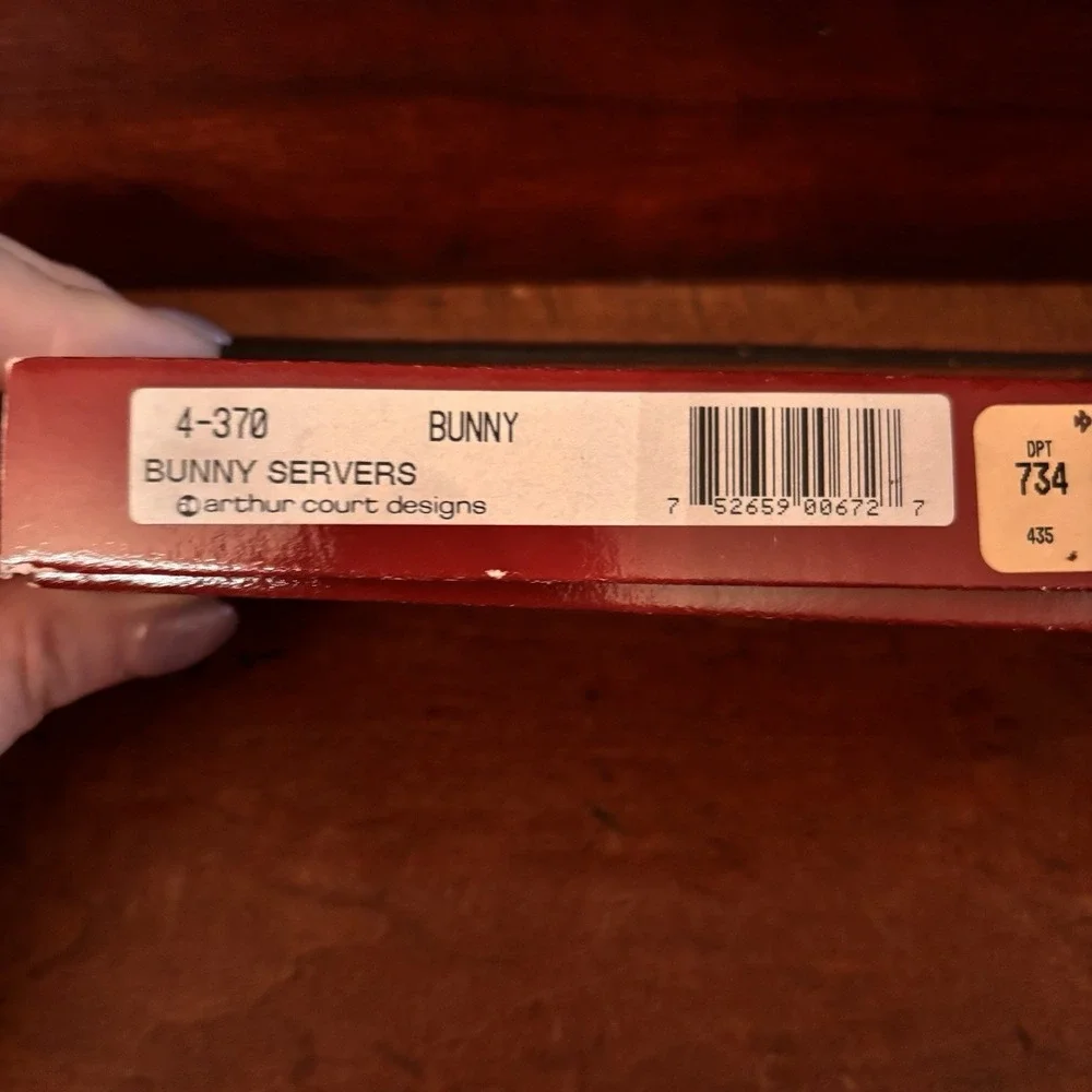Arthur Court Bunny Rabbit Cheese‎ Knife & Spreader Set New in Box Aluminum